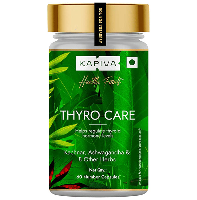 Kapiva Kapiva Thyro Care Capsule | Manage Hypothyroidism | Reduce dependence on Thyroid Medicines | Capsule - Classic Derma