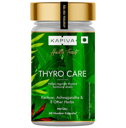 Kapiva Kapiva Thyro Care Capsule | Manage Hypothyroidism | Reduce dependence on Thyroid Medicines | Capsule - Classic Derma