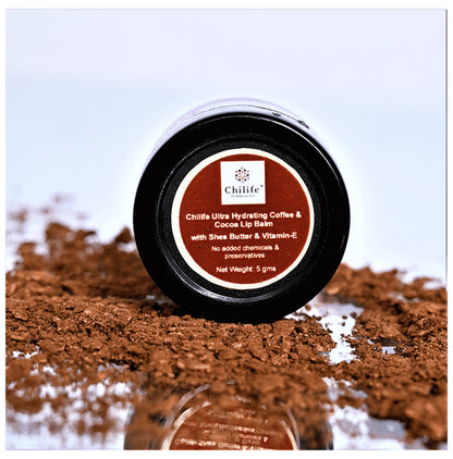 Chilife Ultra Hydrating Coffee & Cocoa Lip Balm with Shea Butter & Vitamin E
