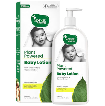 Mother Sparsh Plant Powered Baby Lotion | Shea Butter & Oatmeal, Deep Hydration Lotion - Classic Derma