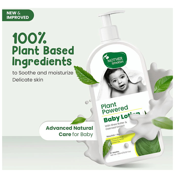 Mother Sparsh Plant Powered Baby Lotion | Shea Butter & Oatmeal, Deep Hydration Lotion