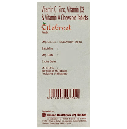 CitaGreat Chewable Tablet Orange