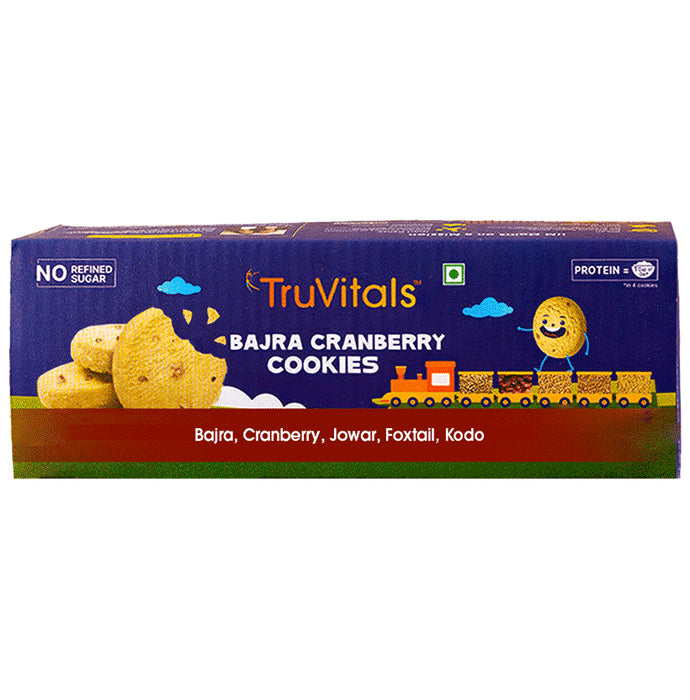 TruVitals Bajra Cranberry Cookies(160gm Each) - Classic Derma