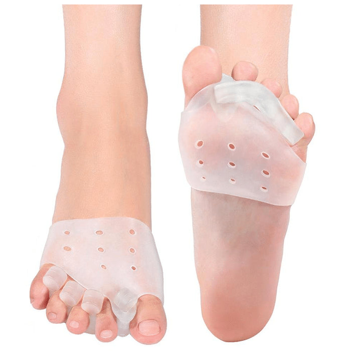 Skudgear Combo Pack of Bunion Corrector Toe Separator & Toes Aligner Foot Pad (1 Pair Each) - Classic Derma