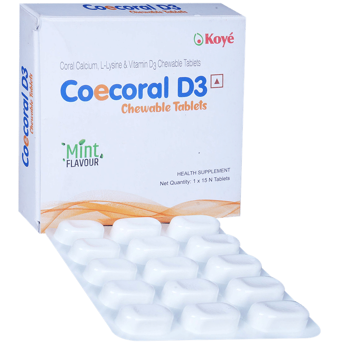 Coecoral D3 Chewable Tablet Mint - Classic Derma
