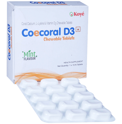 Coecoral D3 Chewable Tablet Mint - Classic Derma