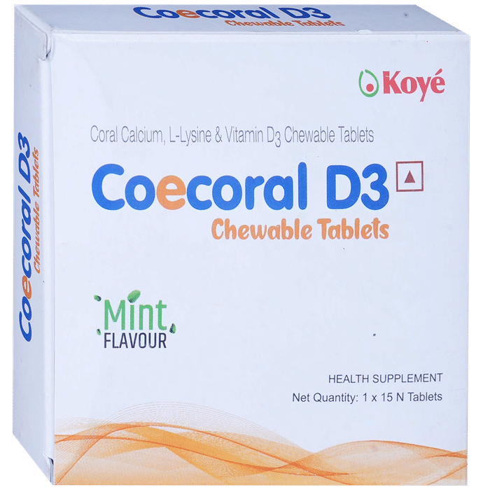 Coecoral D3 Chewable Tablet Mint