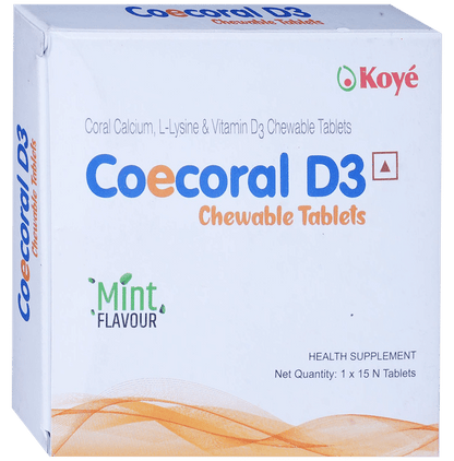Coecoral D3 Chewable Tablet Mint