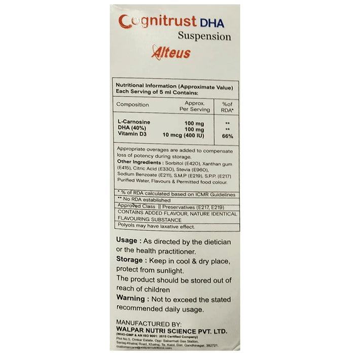 Cognitrust DHA Mango Sugar Free