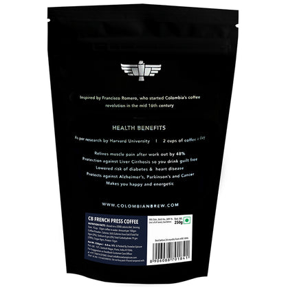 Colombian Brew French Press Freshly Roast & Ground Coffee