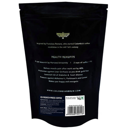 Colombian Brew French Press Freshly Roast & Ground Coffee