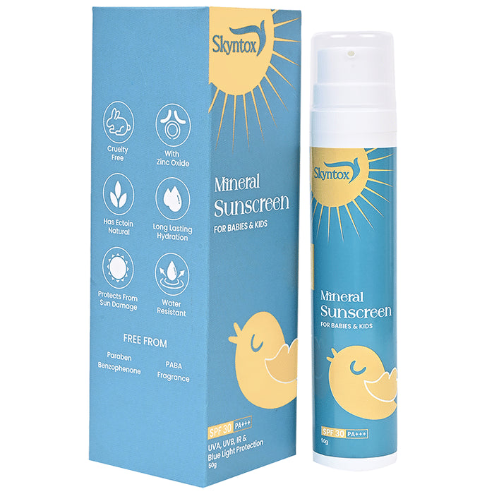 Skyntox Mineral Sunscreen For Babies & Kids SPF 30 PA+++ Cream - Classic Derma