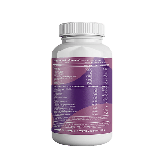 Combo Pack of Tata 1mg Multivitamin Supreme Capsule (60),Calcium+Vitamin D3 Advance Tablet (60) & Hair, Skin & Nails Supreme Biotin Capsule (60)