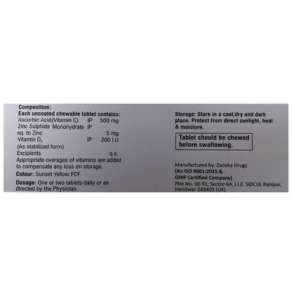 Comcee-D3 Chewable Tablet