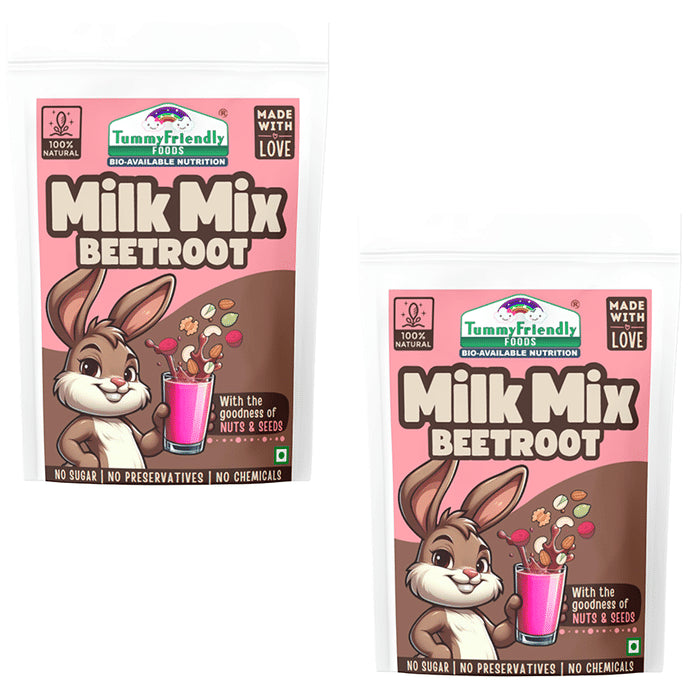 TummyFriendly Foods Milk Mix (200gm Each) Beetroot - Classic Derma