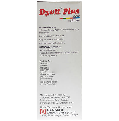 Cooper Dyvit Plus Syrup