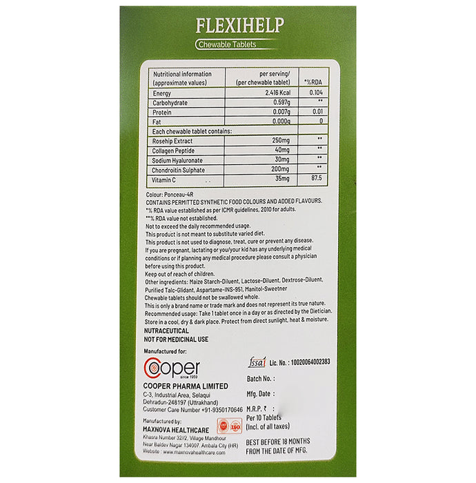 Cooper Flexihelp Chewable Tablet Strawberry