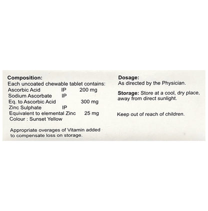 Cooper Zinkcee Chewable Tablet Orange