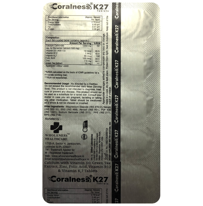 Coralness K27 Tablet - Classic Derma