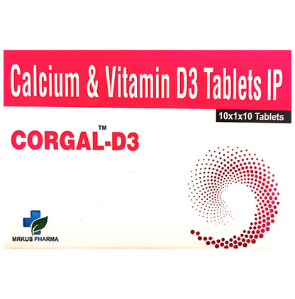 Corgal-D3 Tablet - Classic Derma
