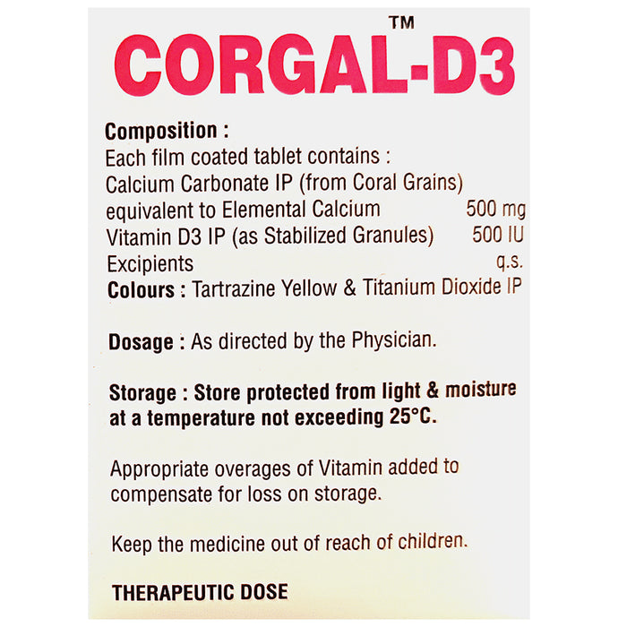Corgal-D3 Tablet