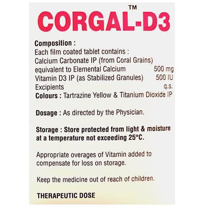 Corgal-D3 Tablet