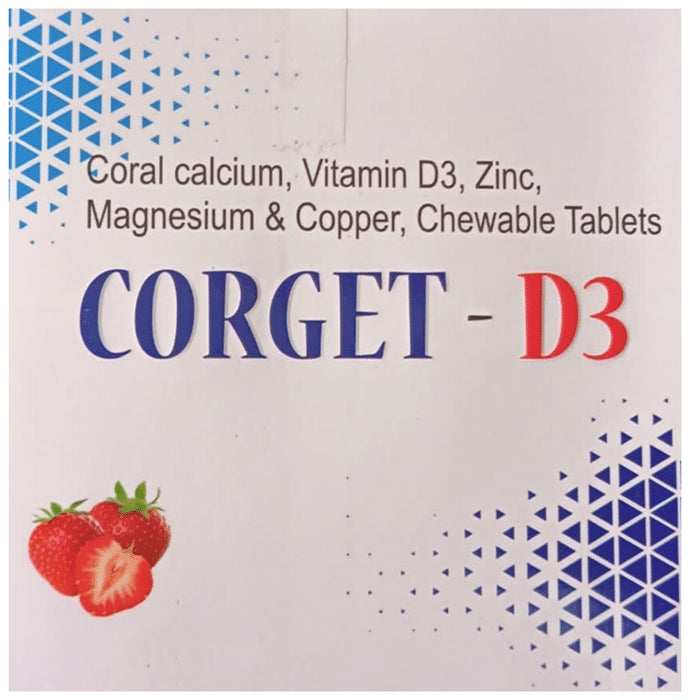 Corget D3 Chewable Tablet - Classic Derma