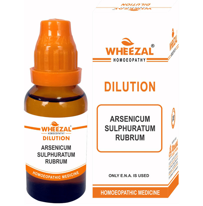 Wheezal Arsenicum Sulphuratum Rubrum Dilution 10M - Classic Derma