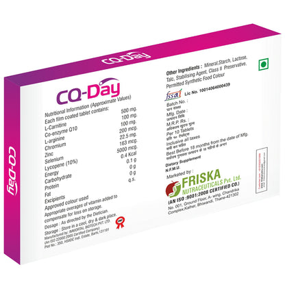 CQ-Day Tablet (10 Each)