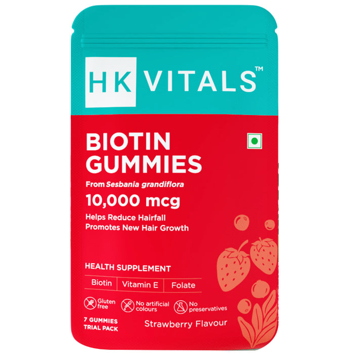 Healthkart HK Vitals Biotin Gummies Strawberry Trial Pack - Classic Derma