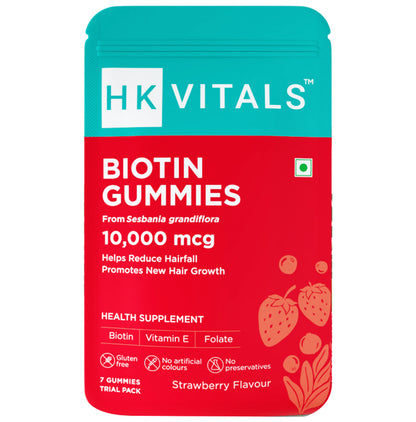 Healthkart HK Vitals Biotin Gummies Strawberry Trial Pack - Classic Derma