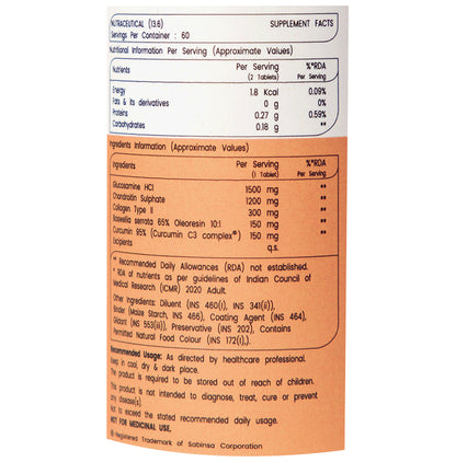 Cratus Joint Care Tablet (60 Each)
