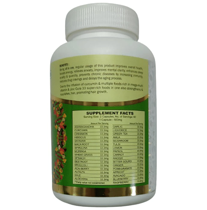 Cura 33 Super-Rich Foods In One Capsule