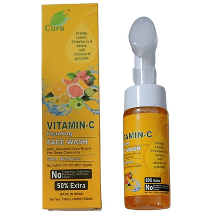 Cura Vitamin-C Foaming Face Wash - Classic Derma