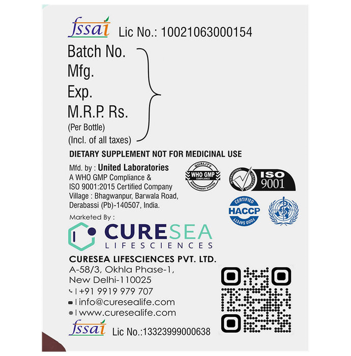 CURESEA Lifesciences Vitamin D3 + K2 Tablet with Calcium, Magnesium, Zinc & Vitamin C