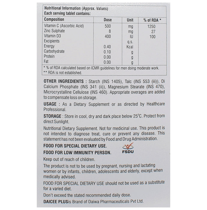 Daicee Plus Chewable Tablet