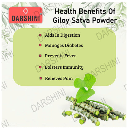 Darshini Giloy/Guduchi/Gulvel Stem/Tinospora Cordifola Powder