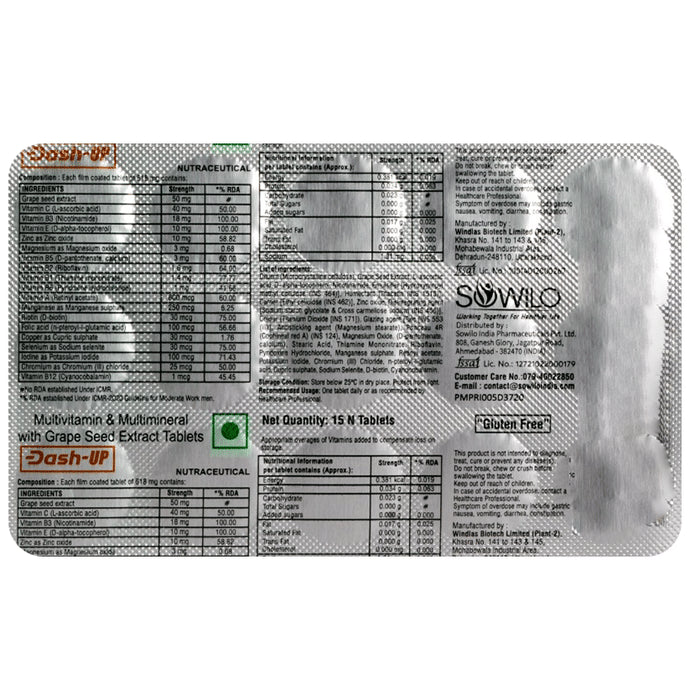Dash-UP Tablet Gluten Free