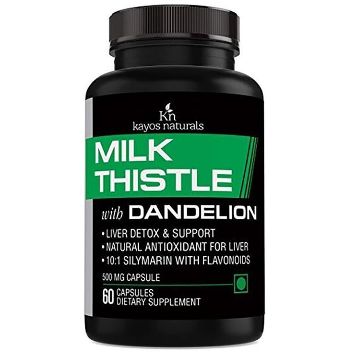 Kayos Naturals Milk Thistle with Dandelion 500mg Capsule - Classic Derma
