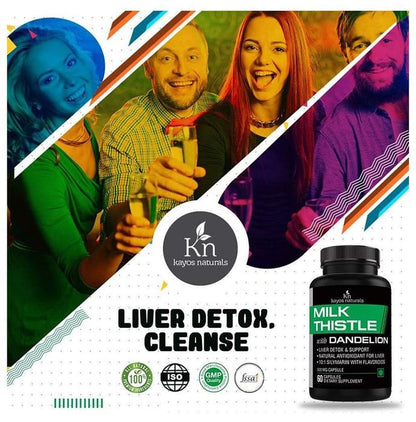 Kayos Naturals Milk Thistle with Dandelion 500mg Capsule