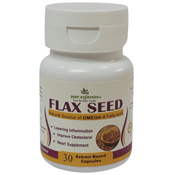 Deep Ayurveda Flax Seed Extract Based Capsule - Classic Derma