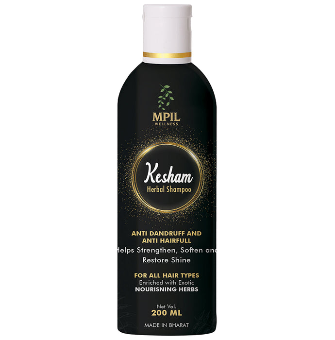 Mpil Wellness Kesham Herbal Shampoo For All Hair Types - Classic Derma