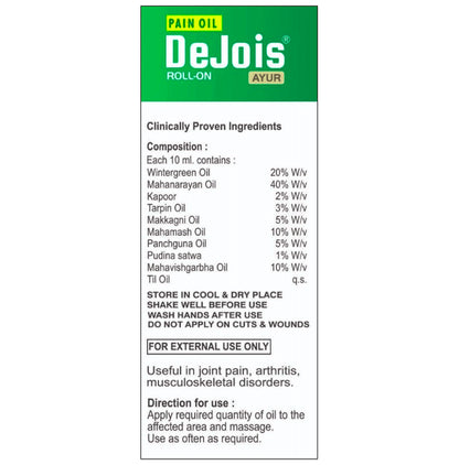 Dejois Ayur Roll On (60ml Each)
