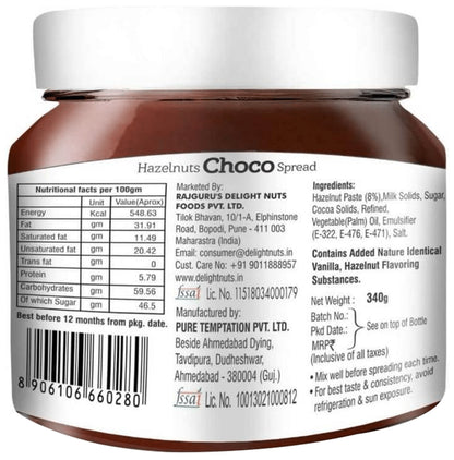 Delight Nuts Hazelnuts Choco Spread
