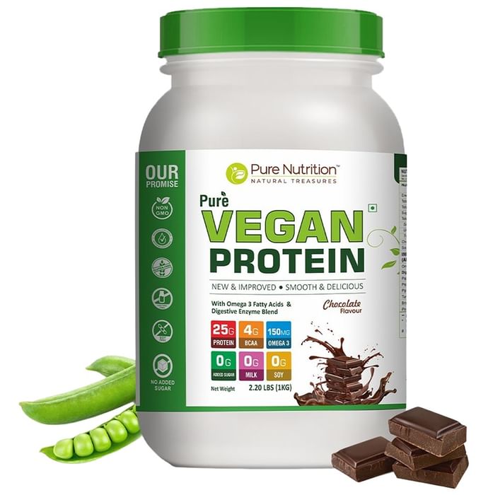 Pure Nutrition Pure Vegan Protein Powder Chocolate - Classic Derma