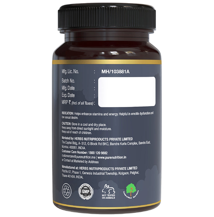 Pure Nutrition Shilajit Triple Gold Veg Capsule