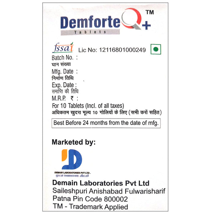 Demforte Q+ Tablet