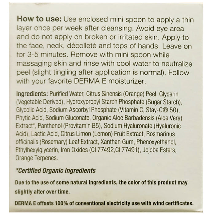 Derma E Vitamin C Instant Radiance Citrus Facial Peel