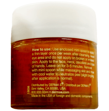 Derma E Vitamin C Instant Radiance Citrus Facial Peel