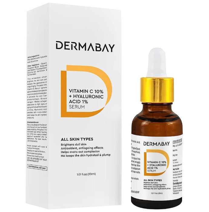 Dermabay Vitamin C 10% + Hyaluronic acid 1% Serum - Classic Derma